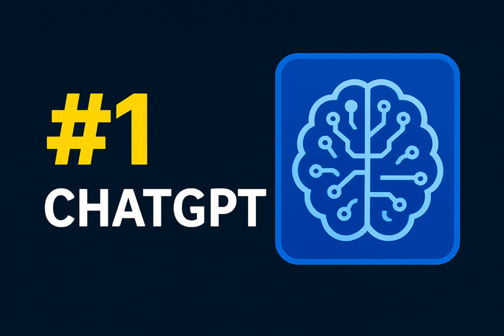 Bold title with ChatGPT brain icon highlighting its top rank among AI tools in 2026.